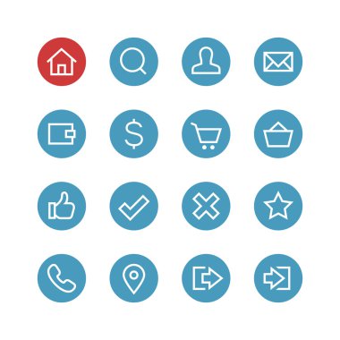 Web sitesi simge seti