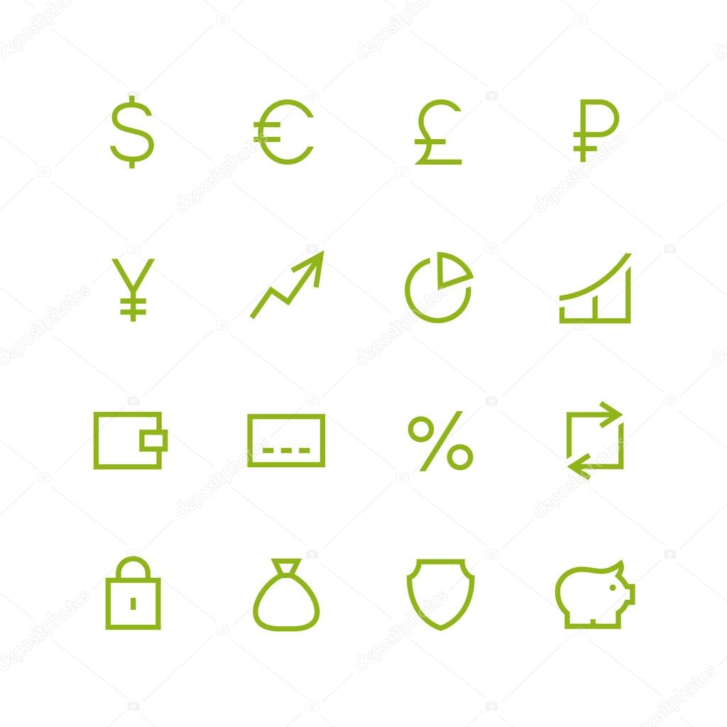 Money icon set