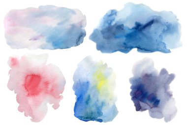 Suluboya boya vuruşu arkaplan resimlemesini ayarla