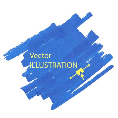 Renkli mavi işaretleyiciyi leke.