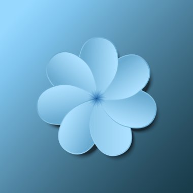 Soyut zarif kağıt çiçek