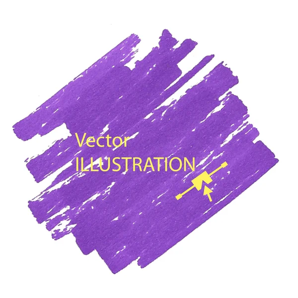 Tache de marqueur violet coloré . — Image vectorielle