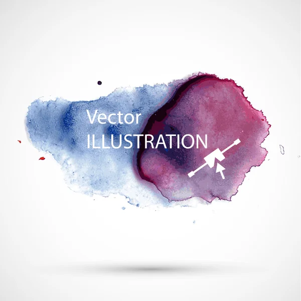 Coloré aquarelle taches abstraites — Image vectorielle