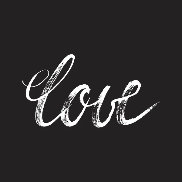 Love - affiche de lettrage grunge unique — Image vectorielle