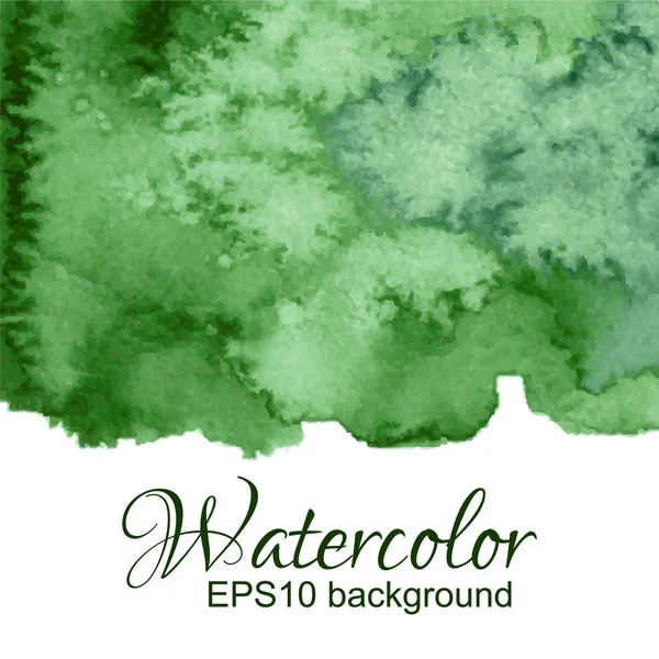 绿色自然水彩抽象框架 — 图库矢量图片