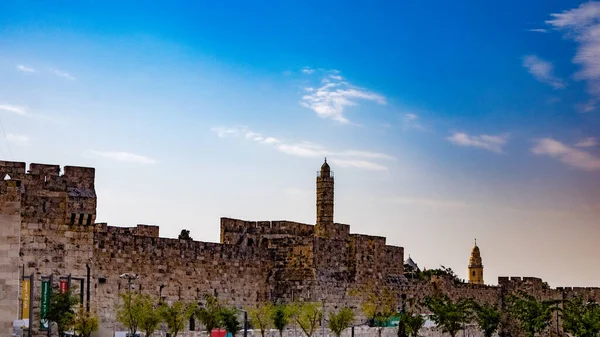 예루살렘의 성벽과 — 스톡 사진