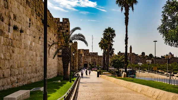 예루살렘의 성벽과 — 스톡 사진