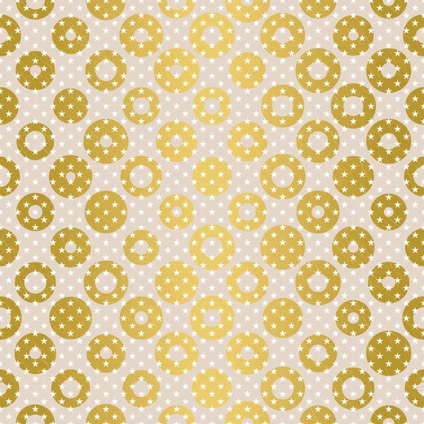 Élégant Motif Vectoriel Géométrique Sans Couture Avec Des Cercles Pièces — Image vectorielle