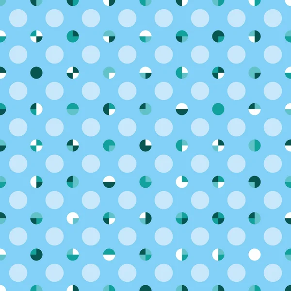 Monochromes Nahtloses Polka Dot Vektormuster Elegantes Geometrisches Muster Mit Gefliesten — Stockvektor