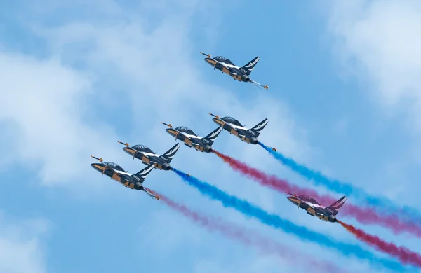 Equipo de exhibición acrobática Águilas Negras, Singapore Airshow 2016 —  Fotos de Stock