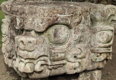 Oyma taş, Maya harabelerini Copan, Honduras