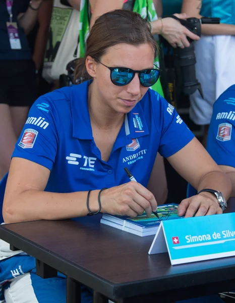 Simona de Silvestro, vzorec E - Putrajaya eprix, Malajsie, 2015 — Stock fotografie