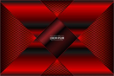  Altıgen desenli kırmızı metal arkaplan.