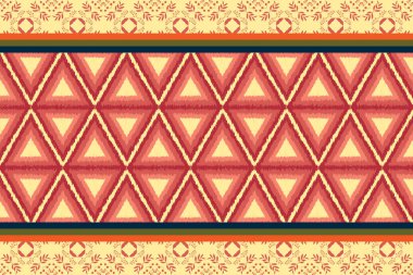  Arka plan, halı, duvar kağıdı, giysi, ambalaj, Batik, kumaş, Vektör illüstrasyonu için geleneksel geometrik etnik desen. Bölüm 10