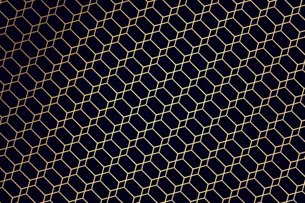 Goldene Kunst Polygonale Nahtlose Muster — Stockvektor