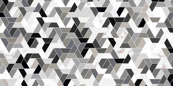 Abstrakt Geometrisk Sömlös Mönster Design Modern Lyx Bakgrund Med Polygonal — Stock vektor