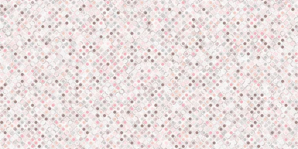 Abstrakte Geometrische Nahtlose Musterkreise Die Sich Überlappen Pastellfarben Mit Rosa — Stockvektor