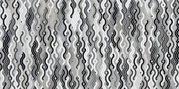  Soyut geometrik desen daireleri örtüşüyor. Halı, duvar kağıdı, giysi, ambalaj, batik için dalga çizgileri tasarlanmış geleneksel arkaplan gri rengi
