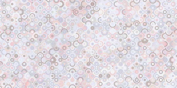 Абстрактный Геометрический Бесшовный Рисунок Кругов Пересекающихся Яркий Пастельный Цвет — стоковый вектор
