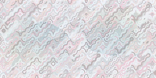 Abstrakte Geometrische Nahtlose Muster Kreise Überlappen Helle Pastellfarbe — Stockvektor
