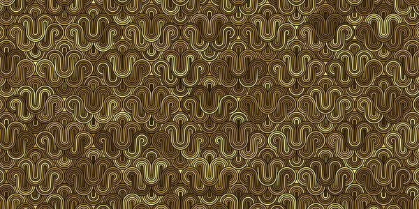 Diseño Patrón Inconsútil Geométrico Dorado Abstracto Fondo Lujo Moderno Con — Vector de stock