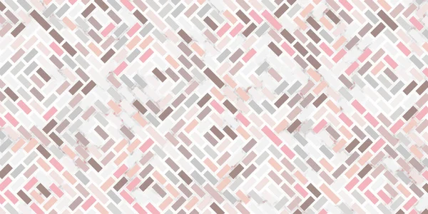 Абстрактный Геометрический Бесшовный Прямоугольный Узор Пастельного Цвета Розовый Мраморной Текстурой — стоковый вектор