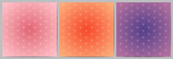 一套具有三角形 典雅背景的抽象几何图案 — 图库矢量图片