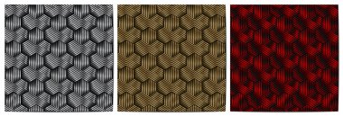  Soyut geometrik desenli metal çizgili çizgiler çokgen