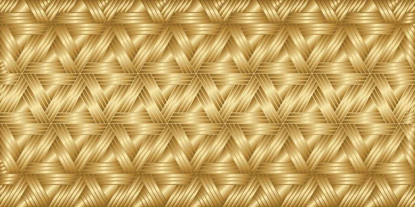 Geometrisches Muster Mit Webstreifen Polygonale Form Luxus Der Gold Hintergrund — Stockvektor