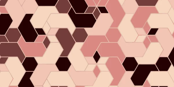 Geometrisches Muster Mit Polygonaler Form Pastellfarbener Luxus Mit Rosa Hintergrund — Stockvektor