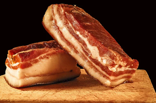 Dva kousky slaniny — Stock fotografie