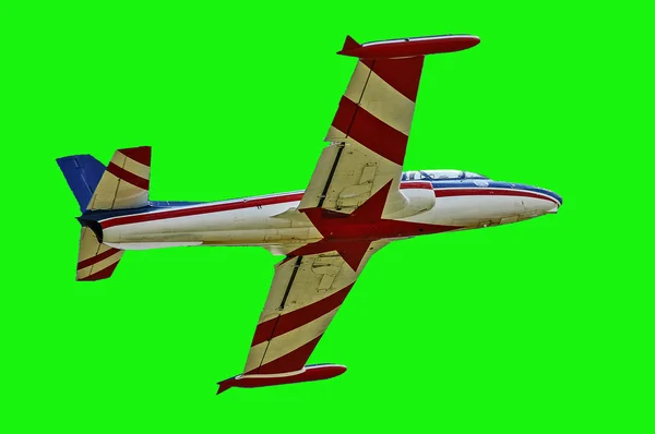 Oude vliegtuig G-2 met een groene achtergrond — Stockfoto