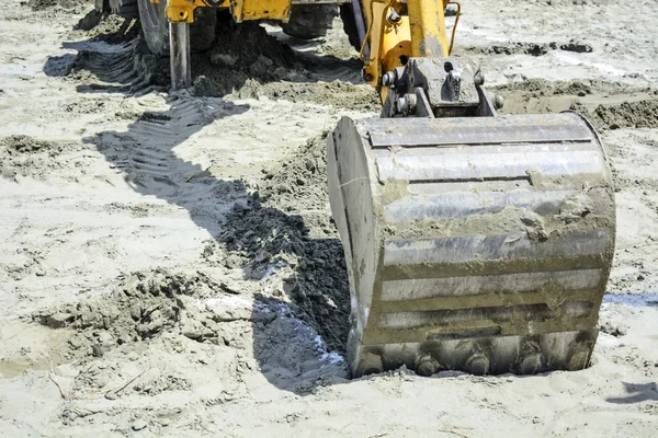 Baggerschaufel zum Arbeiten — Stockfoto