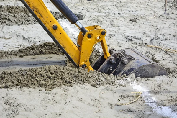 Excavator bucket to work — Stock Photo, Image
