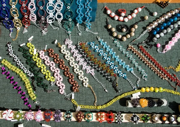 Costume jewelery and beads — Stock Photo, Image