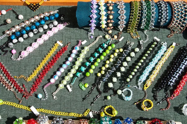 Costume jewelery and beads — Stock Photo, Image