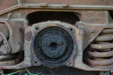 Aks demiryolu vagonlar yönünde