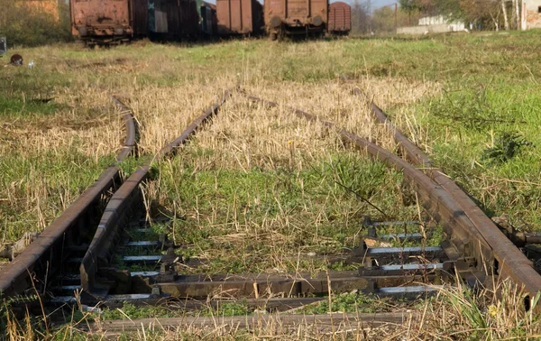 Oude schakelaars op het SNCF-station — Stockfoto