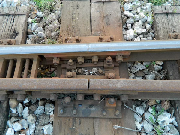 Jointed rails — Stock Photo, Image