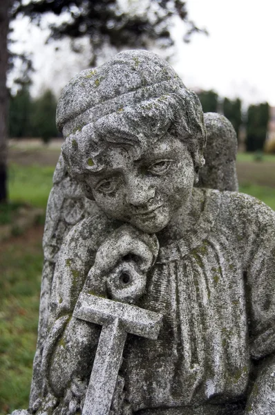 Engel auf einem Friedhof — Stockfoto