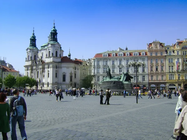 Praça velha em praga — Fotografia de Stock