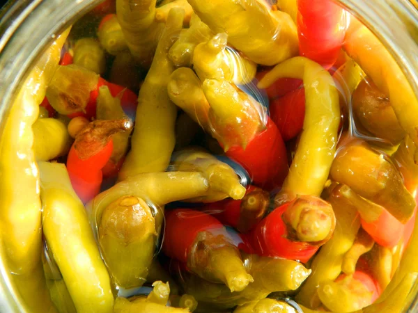 Marinaded chili peppers — Stock Photo, Image