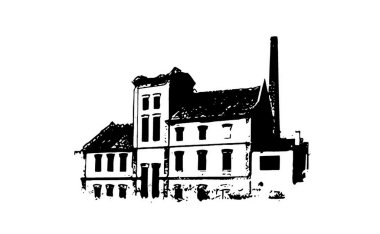 Old factory clipart