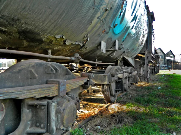 Vieja locomotora de vapor — Foto de Stock