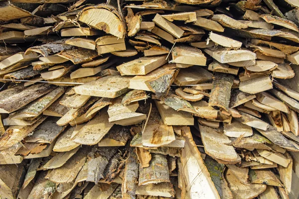 Pieces of wood for fuel — Stock Photo, Image