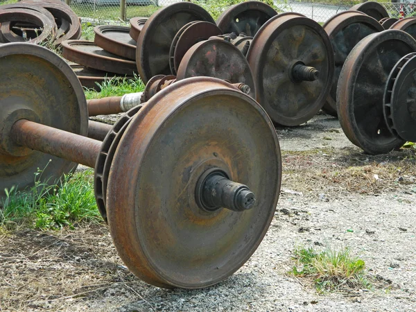 Assi di ricambio per ferrovia — Foto Stock