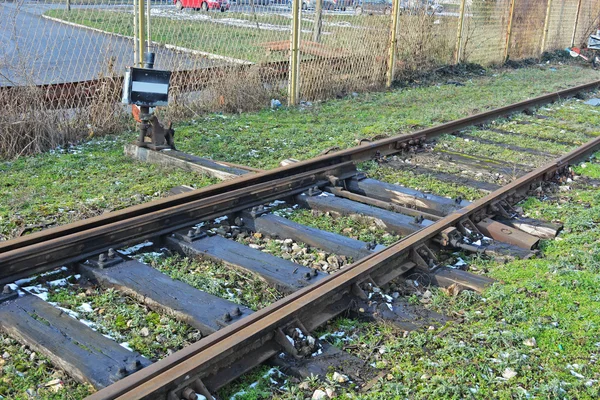 De vieux interrupteurs à la gare — Photo