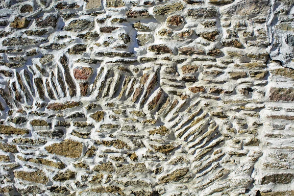 Деталь кам'яної стіни — стокове фото