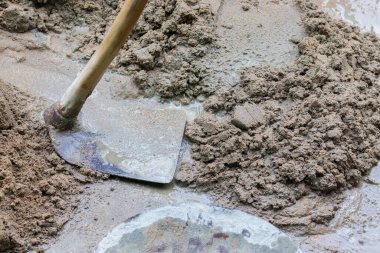 bir mason çalışma aracının seçici odağı