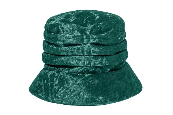 Yeşil peluş şapka